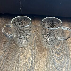 JoyJolt Star Wars Mandalorian double-walled glass mug Set of‎ 2 Double walled